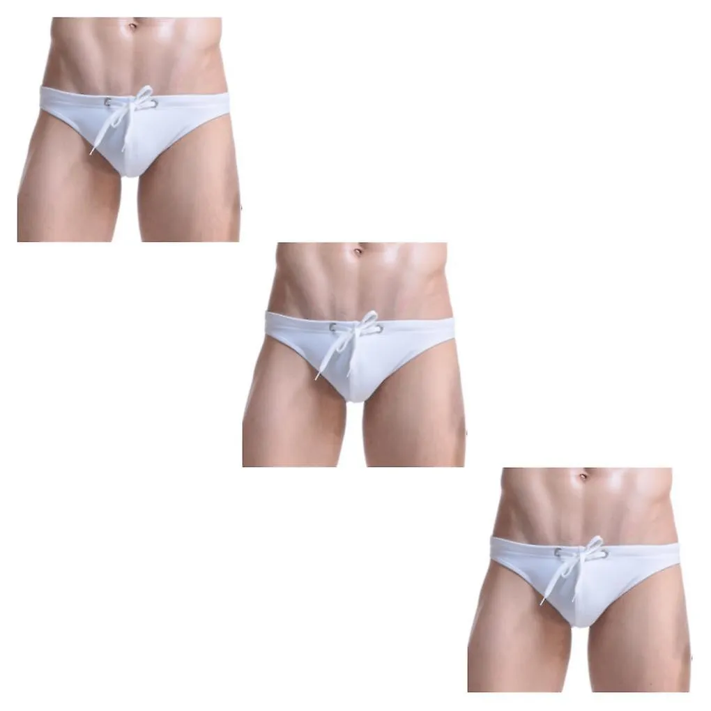 1/2/3/5 Men's Swim Briefs Adjustable Swimwear Boys Swimsuit Sportswear