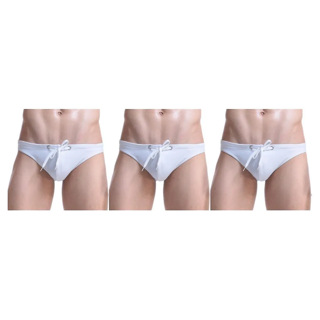 1/2/3/5 Men's Swim Briefs Adjustable Swimwear Boys Swimsuit Sportswear