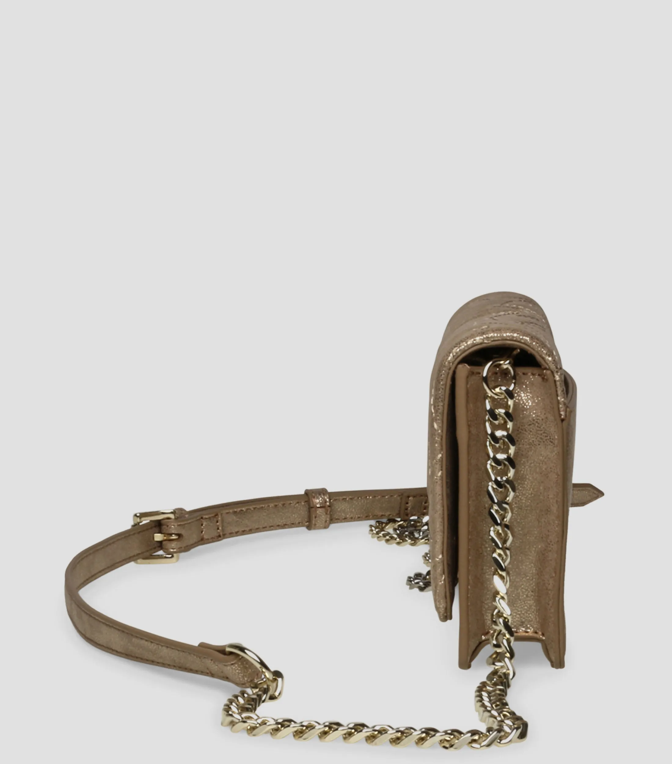 6472_Steve Madden Bolso crossbody Dorado Bastly capitonado Mujer