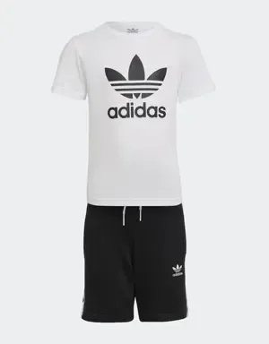 Adidas Conjunto pantalón corto y camiseta Adicolor