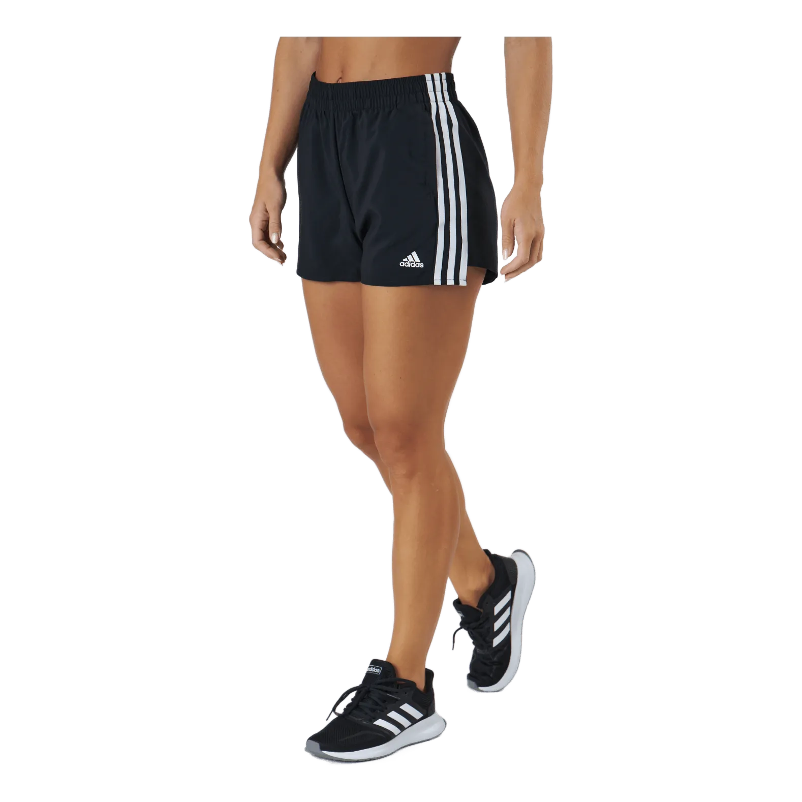 Adidas Woven 3-Stripes Sport Shorts Black / White