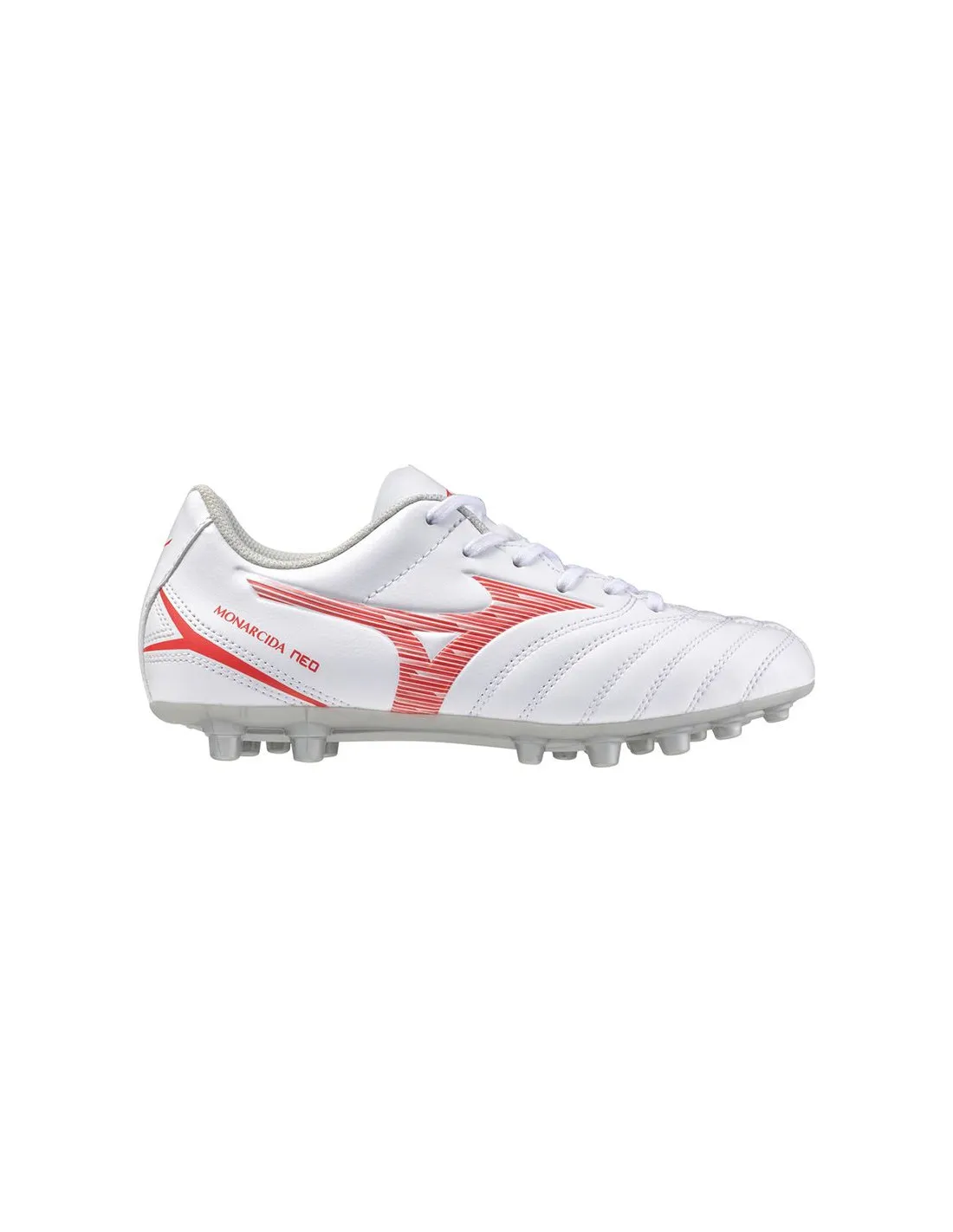 Bota de fútbol Mizuno Monarcida Neo III Select Jr Ag Infantil Blanco