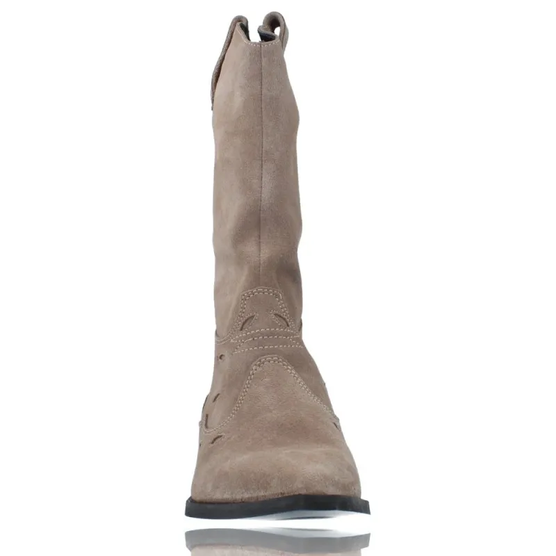 Botas Casual Camperas o Tejanas de Piel para Mujeres de Calzados Vesga 12418