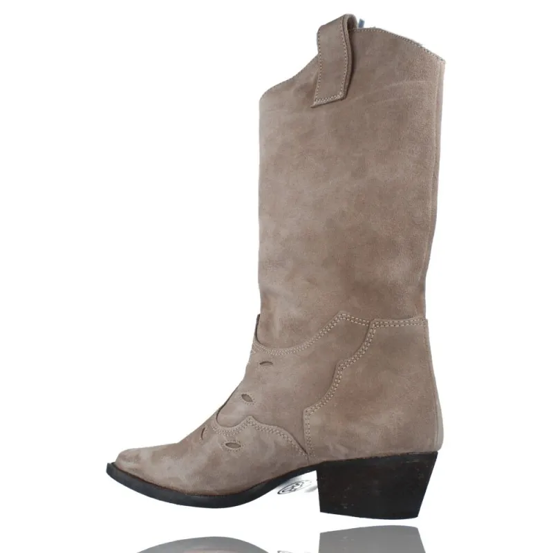 Botas Casual Camperas o Tejanas de Piel para Mujeres de Calzados Vesga 12418