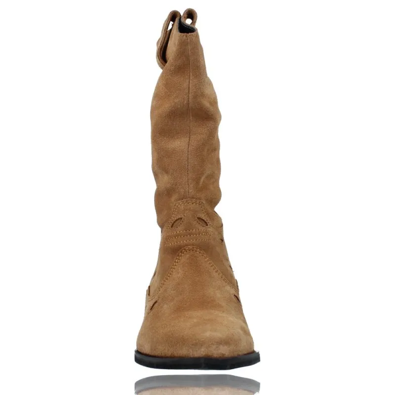 Botas Casual Camperas o Tejanas de Piel para Mujeres de Calzados Vesga 12418