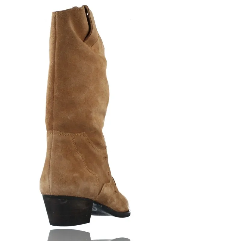 Botas Casual Camperas o Tejanas de Piel para Mujeres de Calzados Vesga 12418