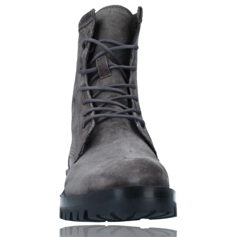 Botas de Piel Militares o Moteras para Mujer de Alpe 2047