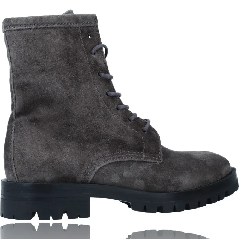 Botas de Piel Militares o Moteras para Mujer de Alpe 2047