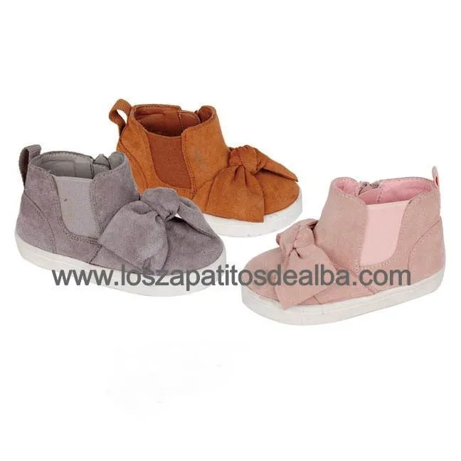 Botas  Niña Camel Modelo Lazo Casual