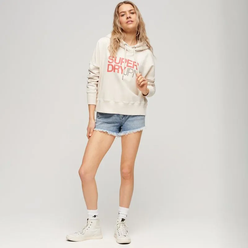 Buzo Cerrado Para Mujer Sportswear Boxy Hood Superdry