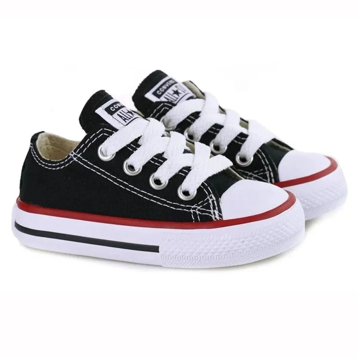 CALZADO CONVERSE INFANTIL  BEBÉ ALL STAR NEGRO OX CK00010007