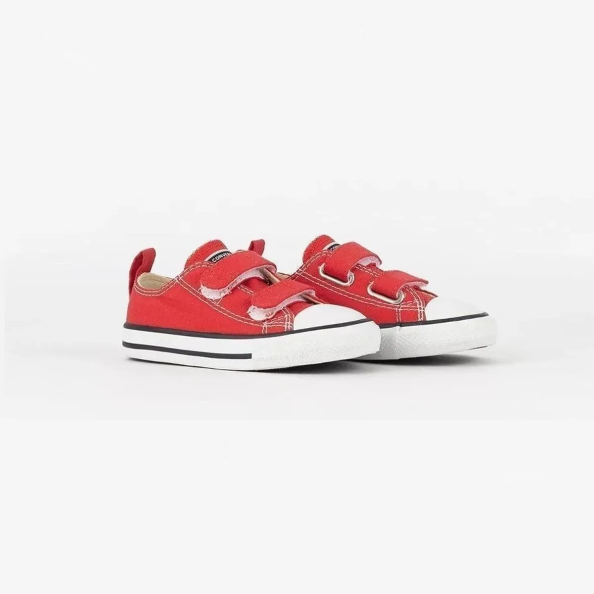 CALZADO CONVERSE INFANTIL BEBÉ ROJO OX VELCRO CK10410004