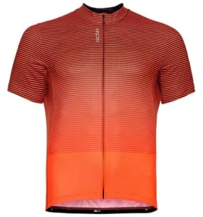 Camiseta Essentia de cuello completo para hombre Odlo (negro - naranja)