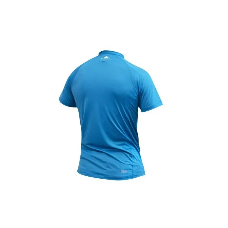 Camiseta Raidlight Activ Run Ss Shirt Mid Zip (azul) hombre