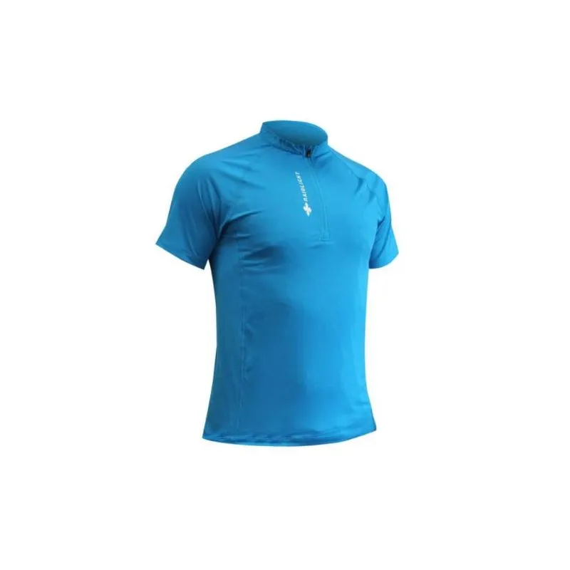 Camiseta Raidlight Activ Run Ss Shirt Mid Zip (azul) hombre