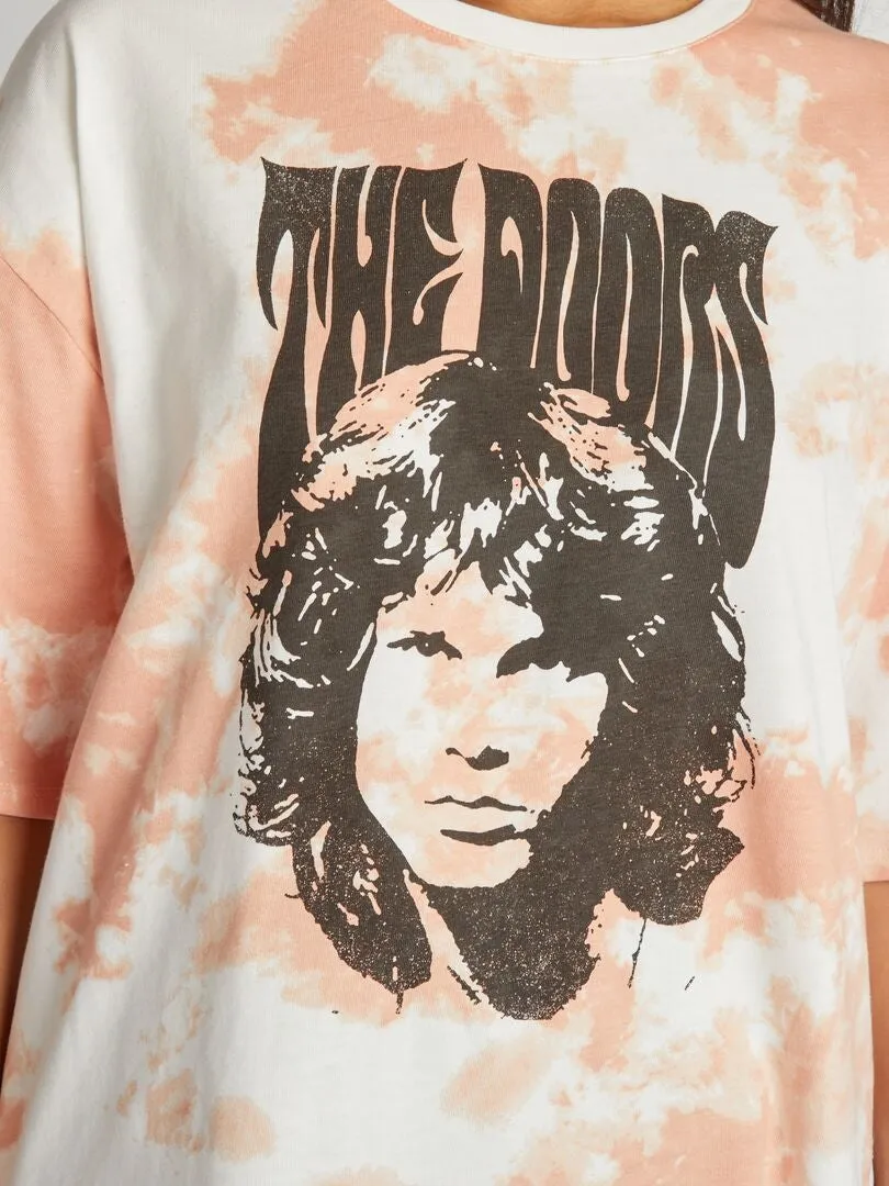 Camiseta tie-dye 'The Doors' - ROSA