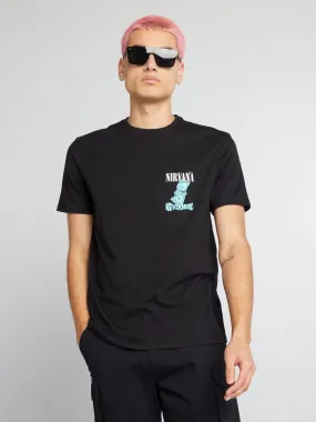 Camiseta 'Nirvana' - negro