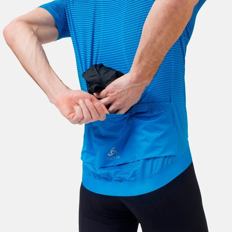 Camiseta Zeroweigh de cuello completo para hombre Odlo (azul ala cerceta - índigo bunting)