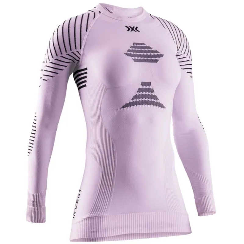 Capa base XBIONIC Invent 4.0 Shirt Long Sleeve (Winsome Orchid/Opal Black) Mujer