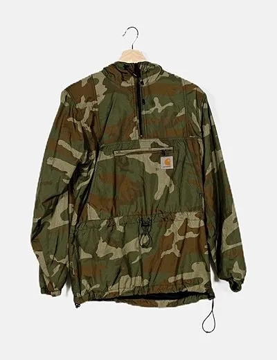 Carhartt Chaqueta impermeable multicolor camuflaje