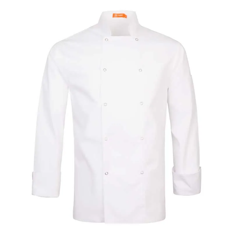 Chaqueta cocinero Sarga manga larga blanca Alzira - Roger