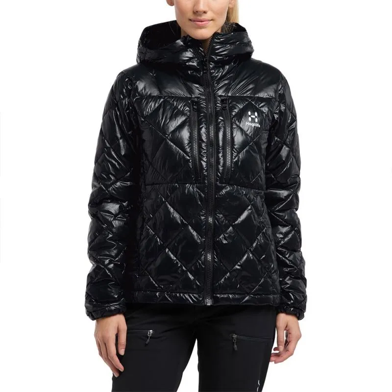 Chaqueta con capucha HAGLÖFS Roc Mimic (True Black) Mujer