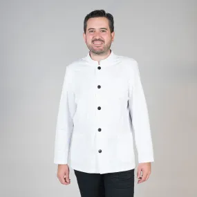 Chaqueta de camarero blanca de cuello mao - Gary's