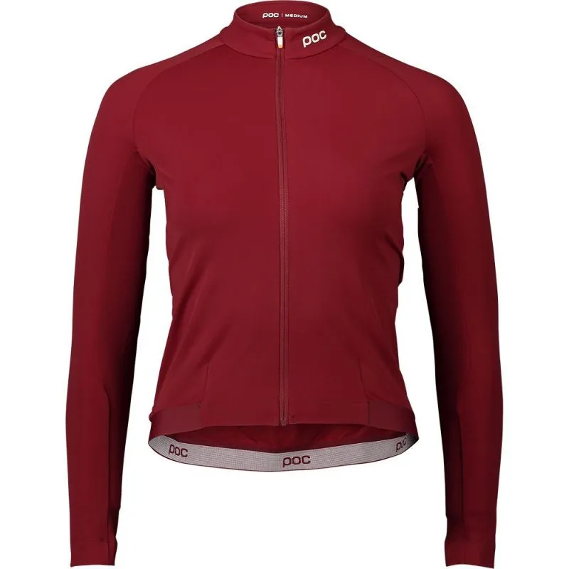 Chaqueta de ciclismo de manga larga para mujer Poc Bike Ambient Thermal (Garnet Red)