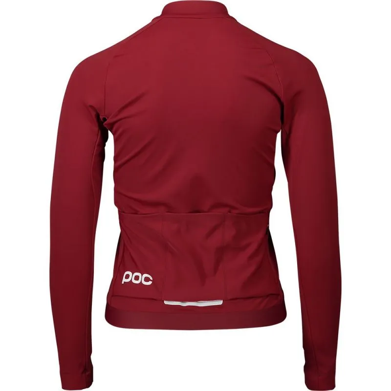 Chaqueta de ciclismo de manga larga para mujer Poc Bike Ambient Thermal (Garnet Red)