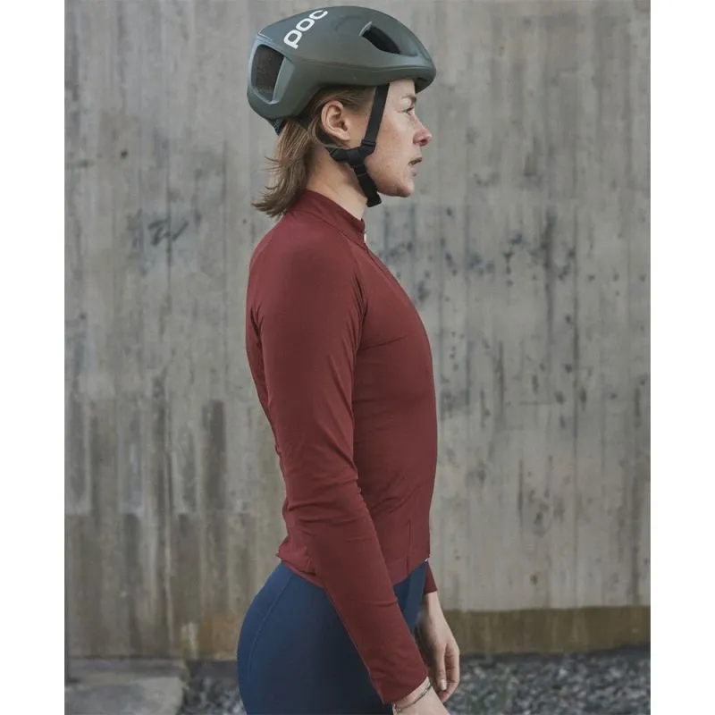 Chaqueta de ciclismo de manga larga para mujer Poc Bike Ambient Thermal (Garnet Red)