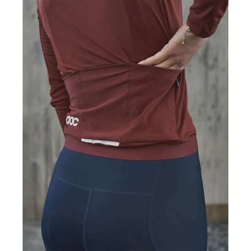 Chaqueta de ciclismo de manga larga para mujer Poc Bike Ambient Thermal (Garnet Red)