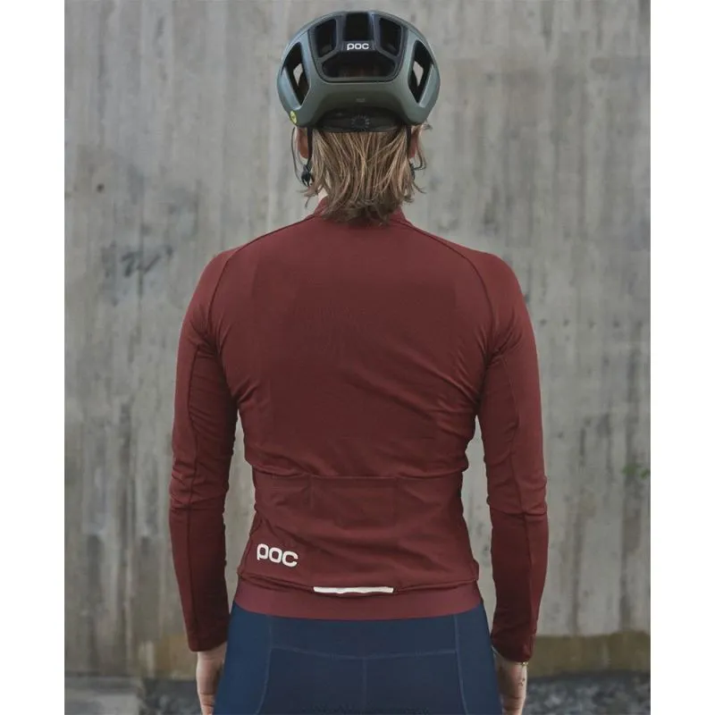 Chaqueta de ciclismo de manga larga para mujer Poc Bike Ambient Thermal (Garnet Red)