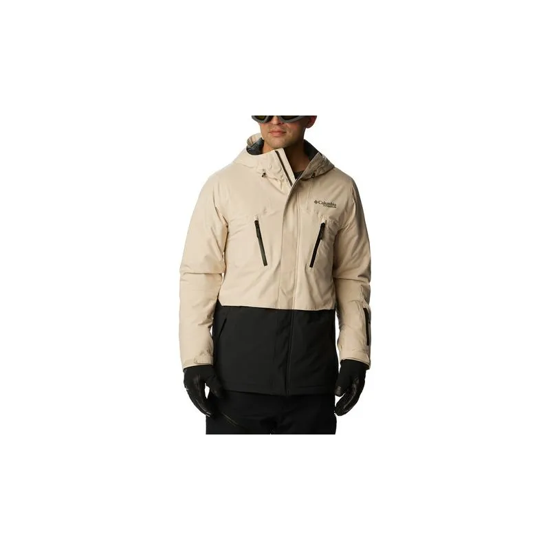 Chaqueta de esquí para hombre Columbia Aerial Ascender II (Negro, Piedra oscura)