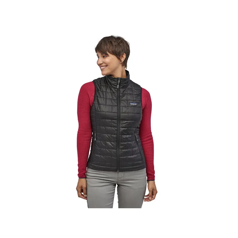 Chaqueta de plumón sin mangas para mujer Patagonia Nano Puff (negro)