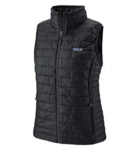 Chaqueta de plumón sin mangas para mujer Patagonia Nano Puff (negro)