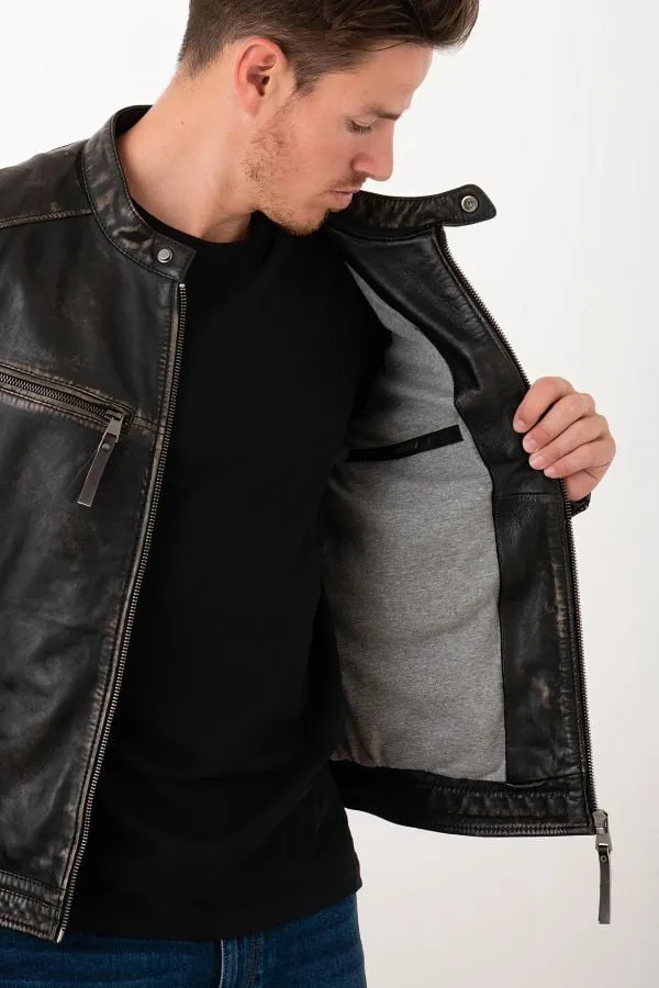 Chaqueta Hombre Cityzen Kansas Rub Off Black