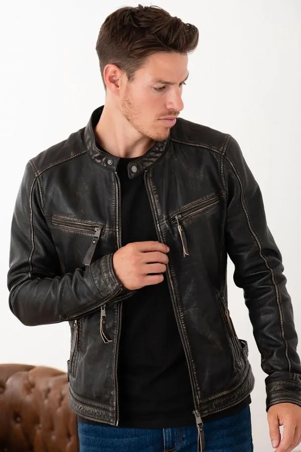 Chaqueta Hombre Cityzen Kansas Rub Off Black