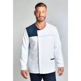 Chaqueta microfibra de hombre contraste marino y turquesa - Dyneke