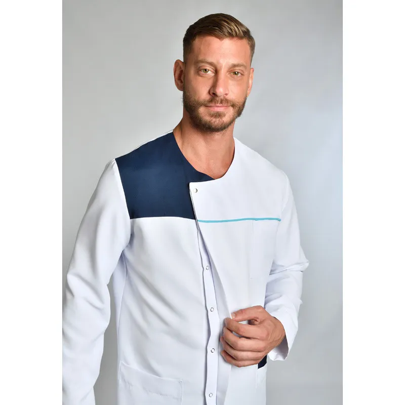 Chaqueta microfibra de hombre contraste marino y turquesa - Dyneke