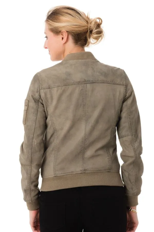 Chaqueta Mujeres Oakwood Object Nubuck Gris 527