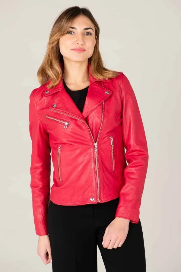 Chaqueta Mujeres Rose Garden Olympe Lamb Vita Framboise