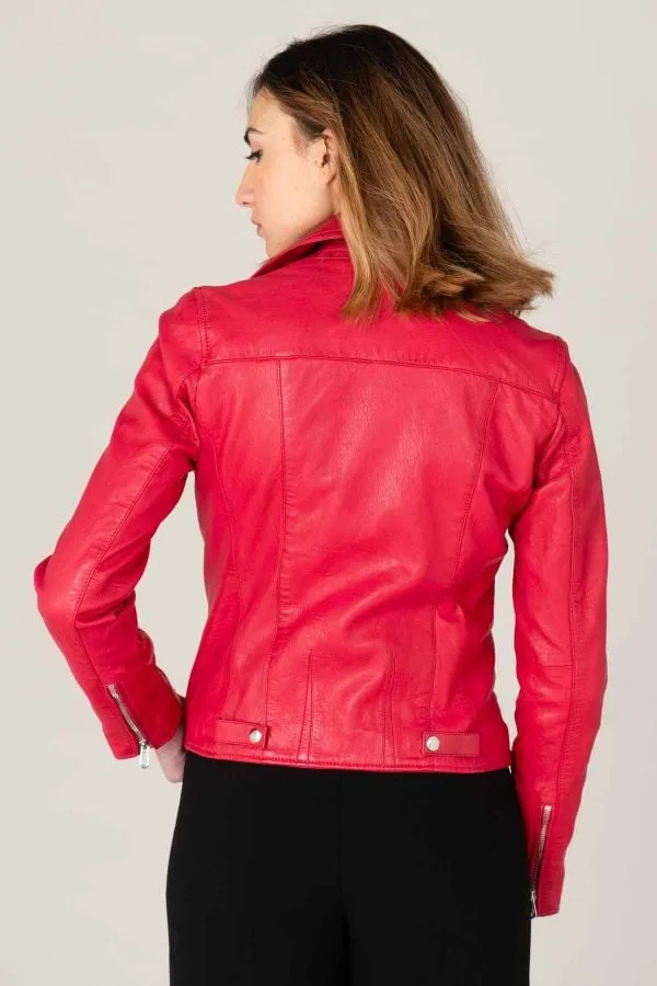 Chaqueta Mujeres Rose Garden Olympe Lamb Vita Framboise