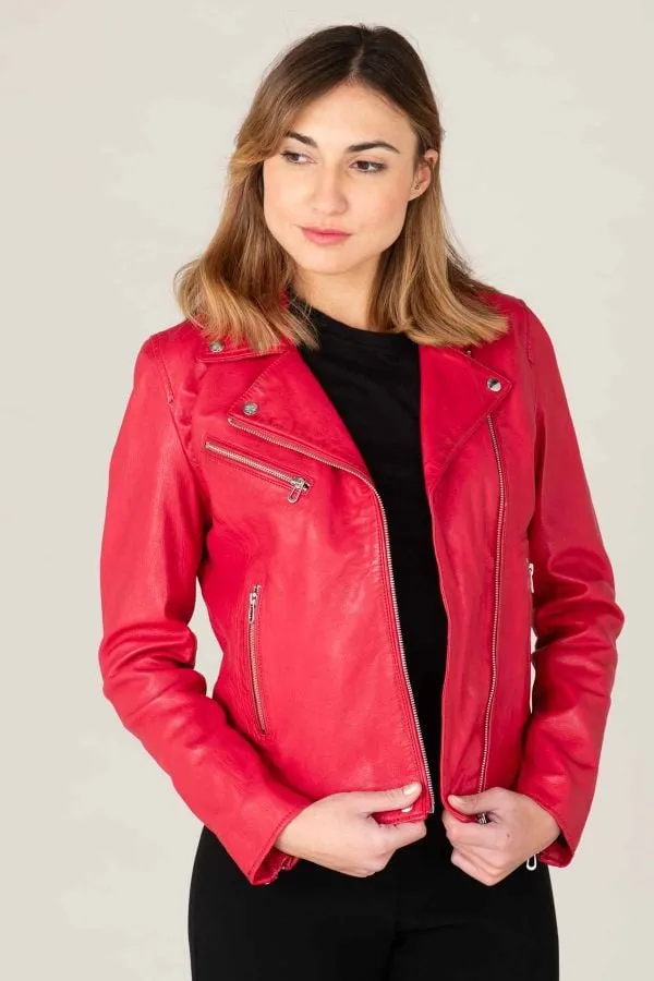 Chaqueta Mujeres Rose Garden Olympe Lamb Vita Framboise