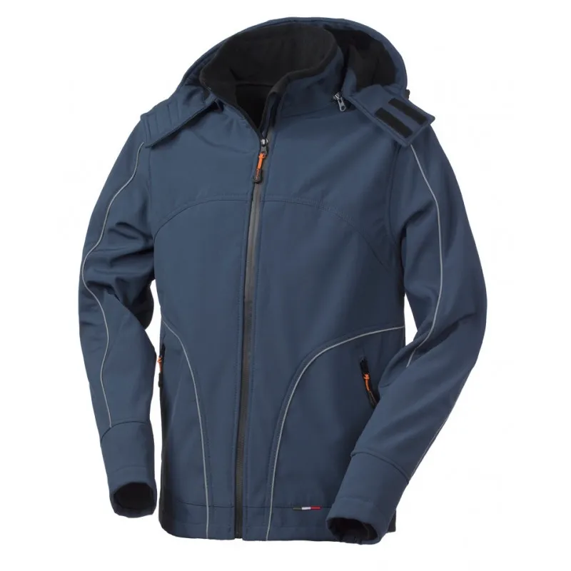 Chaqueta Softshell azul marino con capucha Nyborg - Rossini