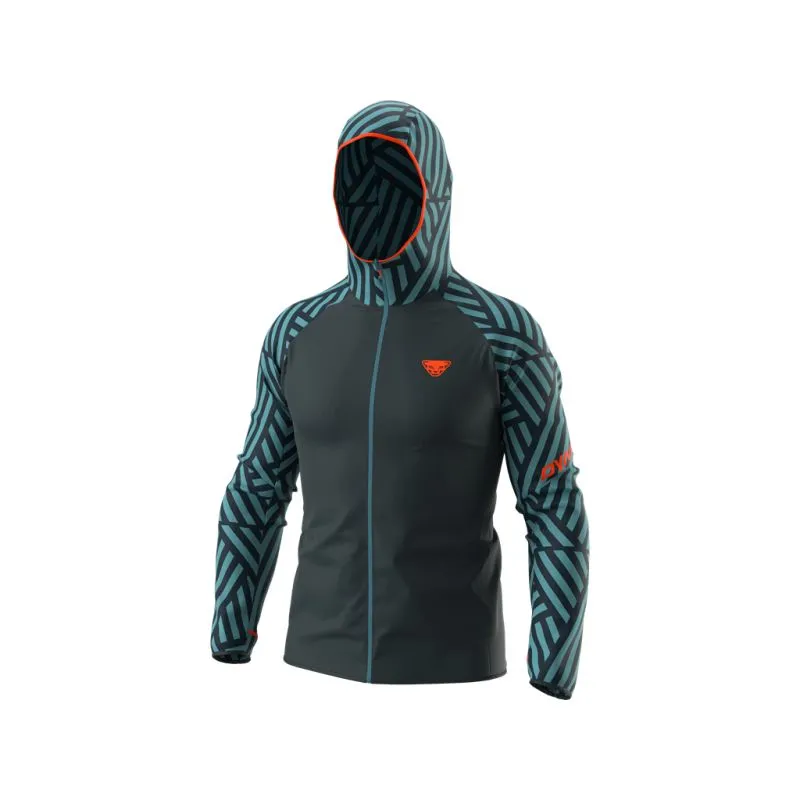 Cortavientos Dynafit TRAIL GRAPHIC WIND JKT (azul tormenta RAZZLE DAZZLE) hombre