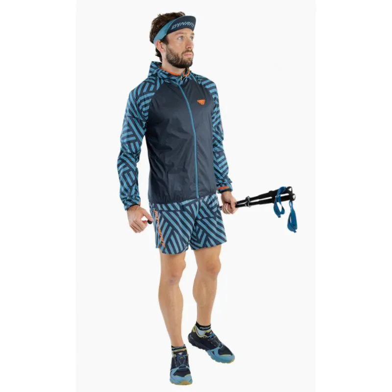 Cortavientos Dynafit TRAIL GRAPHIC WIND JKT (azul tormenta RAZZLE DAZZLE) hombre