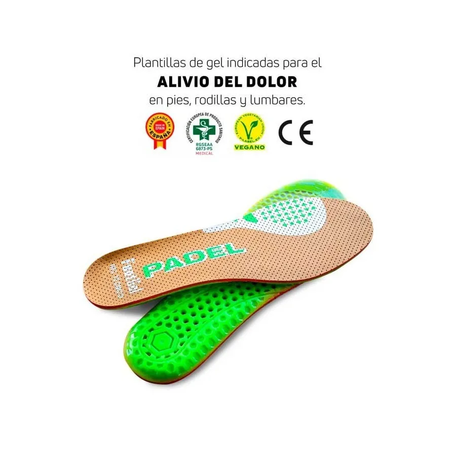 FOOTGEL PLANTILLAS GEL PADEL AROMA EUCALIPTO