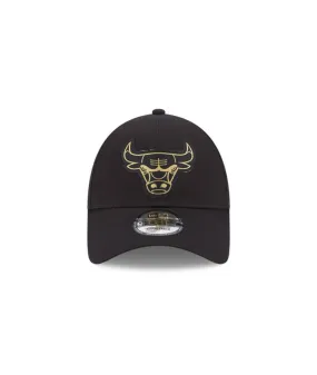 Gorra New Era Metallic Badge 9FORTY Chicago Bulls Black Hombre