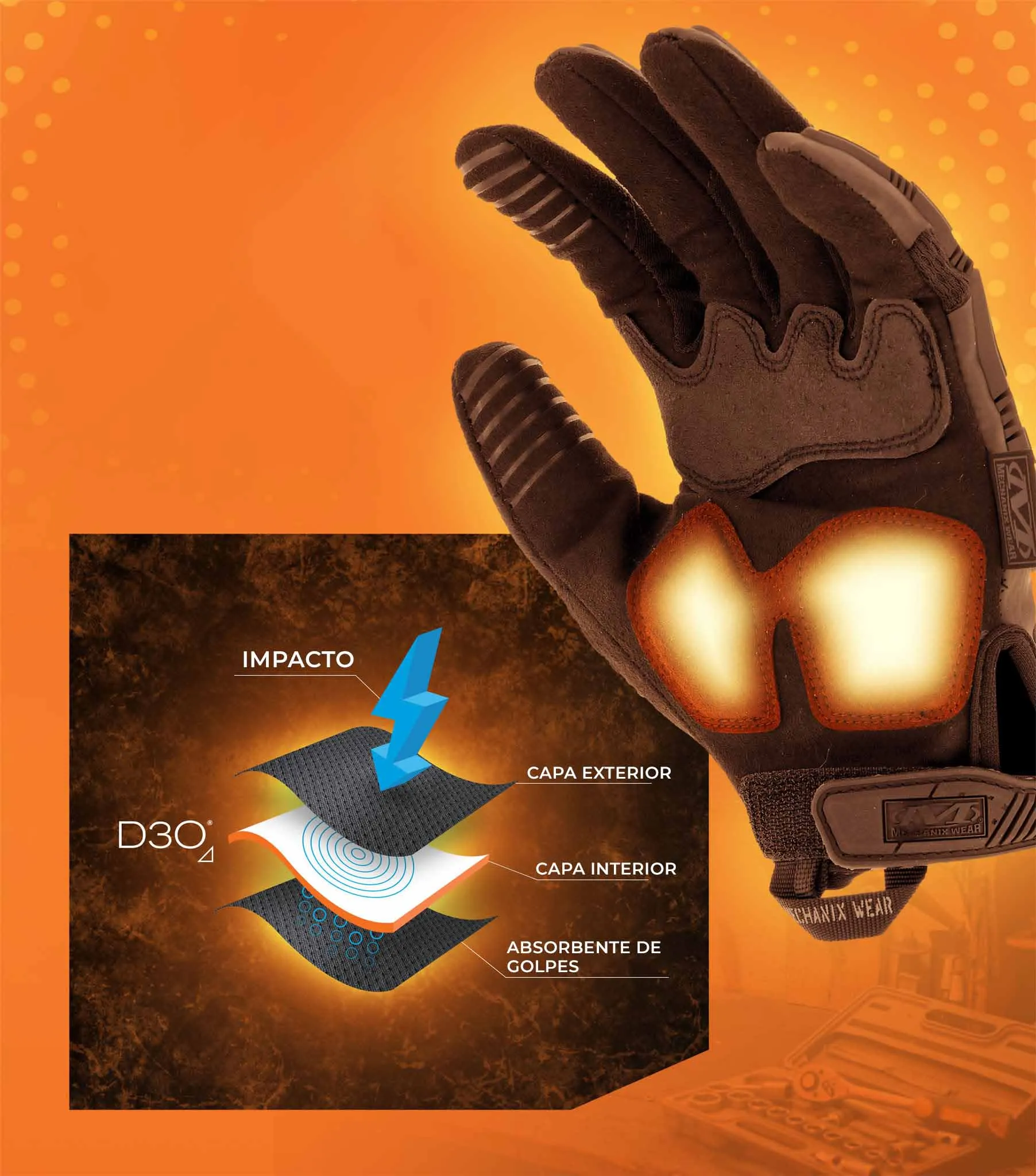 GUANTES MPACT 2  MECHANIX