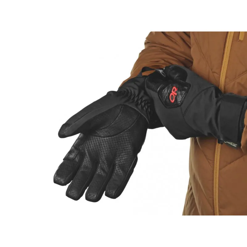 Guantes Outdoor Research Bitterblaze Aerogel (Negro/tomate) hombre